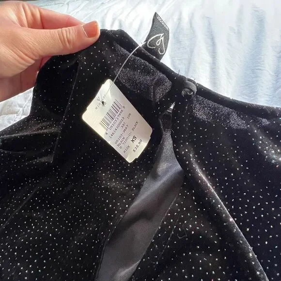 Windsor Sparkly Long Sleeve Boat Neck Mini Dress Size XS - Picture 8 of 16